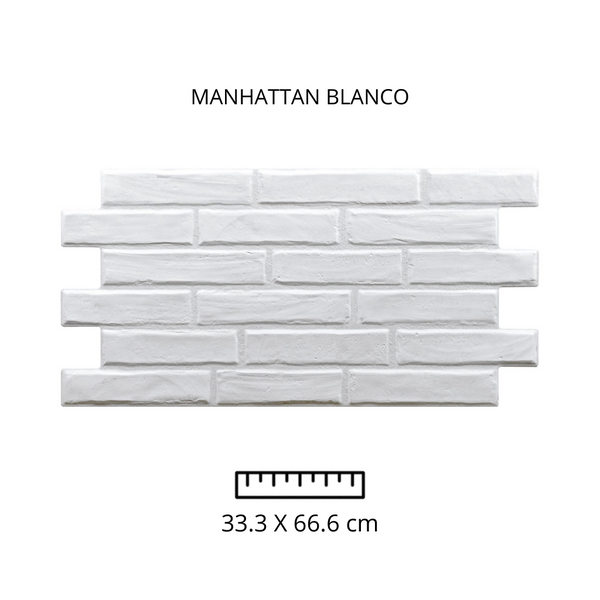 Manhattan Jet Blanco 33.3 x 66.6