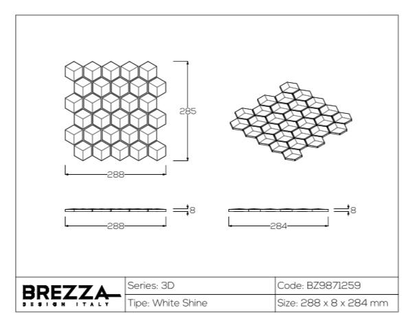 3D Hexagon Mosaic 