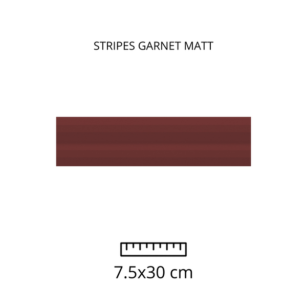 Stripes Garnet 7.5x30