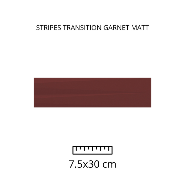 Stripes Transition Garnet 7.5X30