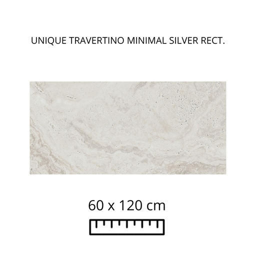 Unique Travertine Minimal Silver 60x120